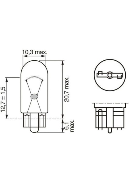 Eco Dipsiz Ampul 12V 5W T10 W5W 10'lu Paket fiyatları