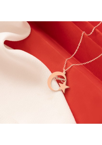 Atatürk Imzalı Ay Yıldız Gümüş Kolye