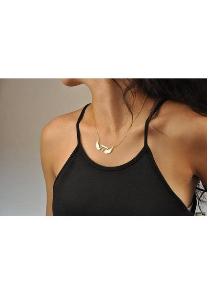 925 Ayar Gümüş Melek Rakamı Kolye modelleri