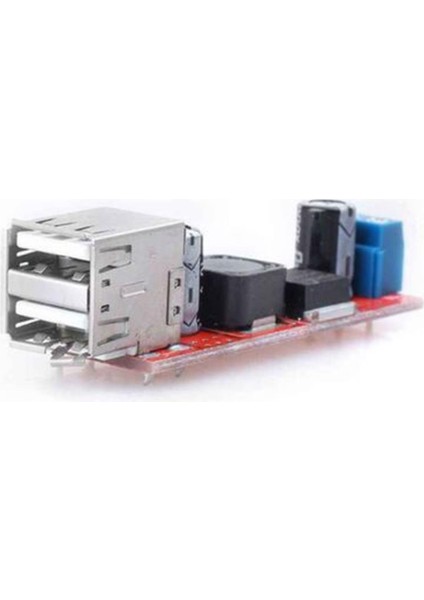 Çift USB Çıkışlı 9V/12V/24V/36V - 5V 3A Gerilim Azaltıcı Modülü