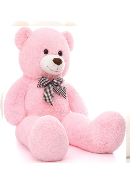 % 100 Yerli - Papyonlu Sevimli Büyük Peluş Ayıcık, 130 cm