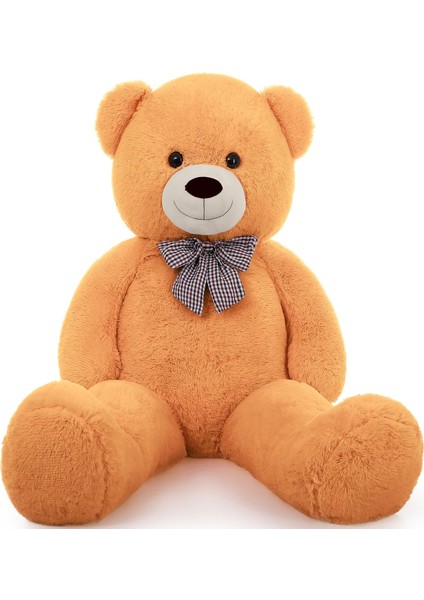 % 100 Yerli - Papyonlu Sevimli Büyük Peluş Ayıcık, 130 cm
