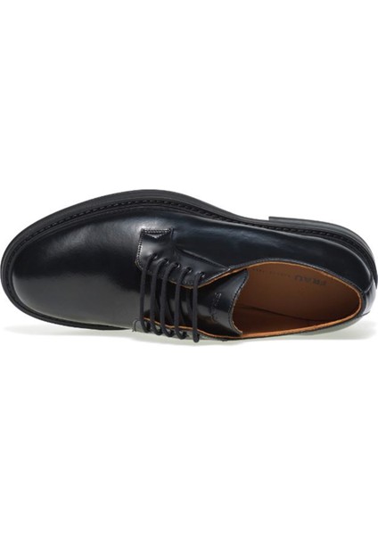 Erkek Oxford Ayakkabı 73Q1 Frau Brıstol Lace-Up Nero