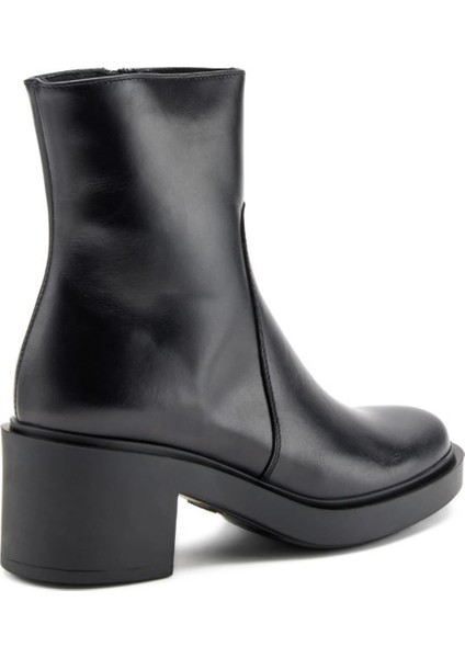 Kadın Bot 80L7 Frau Seta Boot With Heel Nero