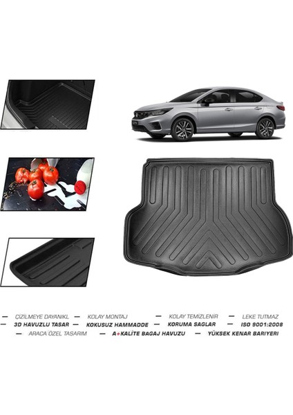Honda City 2024 Model Bagaj Havuzu