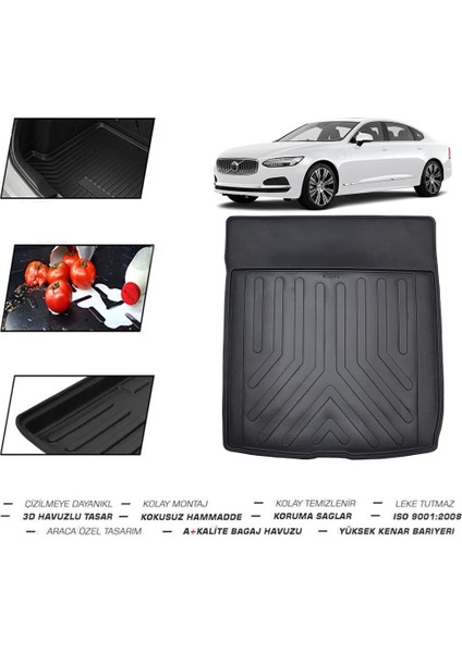 Volvo S90 2017 Model Bagaj Havuzu