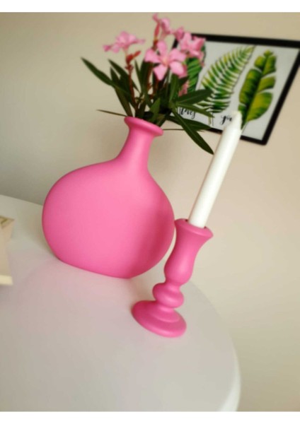 Seramik Vazo Ve Mumluk Ikili Set fırsatları