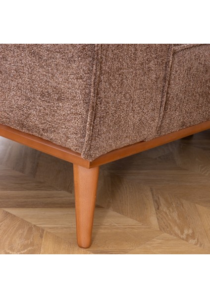 Luke Yataklı Açık Kahverengi Üçlü Kanepe indirimleri