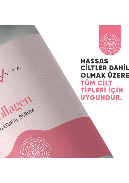 NaturaVia Collagen Serum - İnce İfade Çizgileri İçin Cilt Bakım Serumu indirimleri