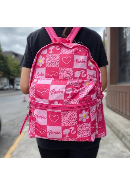 Suluklu Pembe Barbie Daisy Kolaj Okul Sırt Çantası