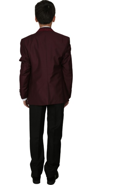 2138YAKASİ Simli Takım Bordo 12 Yaş
