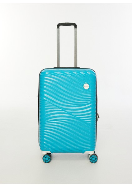 Nasa U.s Turkuaz Çekçekli Sert Valiz Sahara Orta