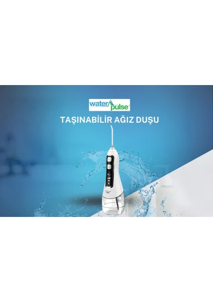 Kablosuz Pro V580 Water Flosser 320ml Taşınabilir Diş/Protez Bakım Ve Ağız Duşu Beyaz