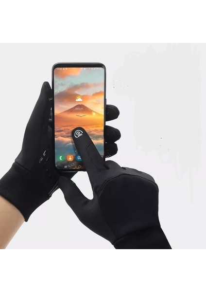 Motosiklet bisiklet eldiveni motorcu kışlık su itici softshel kumaş soğuktan koruma dokunmatik ekran motor eldiveni NX-5 modelleri
