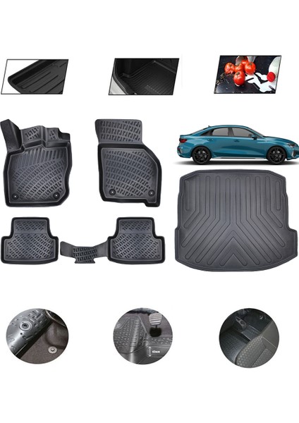 Audi A3 Sedan 2020 Model 4d Bagaj Paspas Set