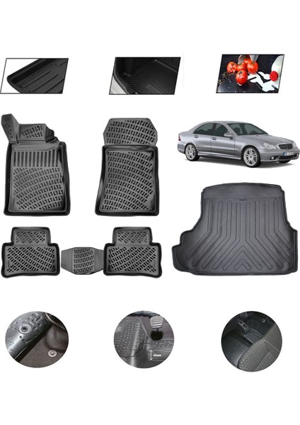 Mercedes C Serisi W202 1998 Model 4d Bagaj Paspas Set