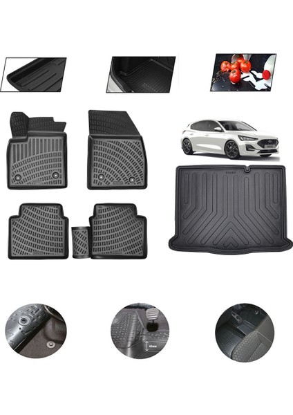 Ford Focus Hb Ince Stepne 2019 Model 4d Bagaj Paspas Set