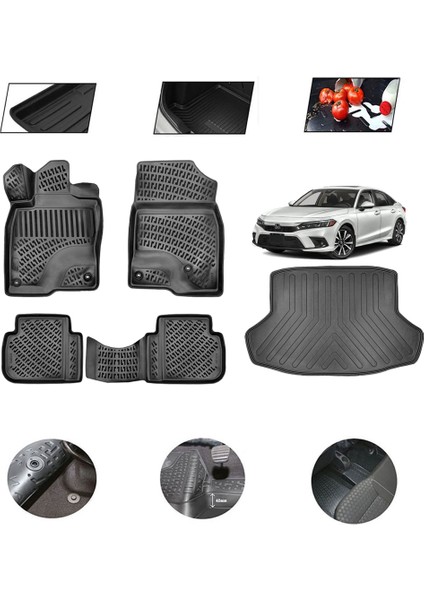 Honda Civic Sedan 2025 Model 4d Bagaj Paspas Set