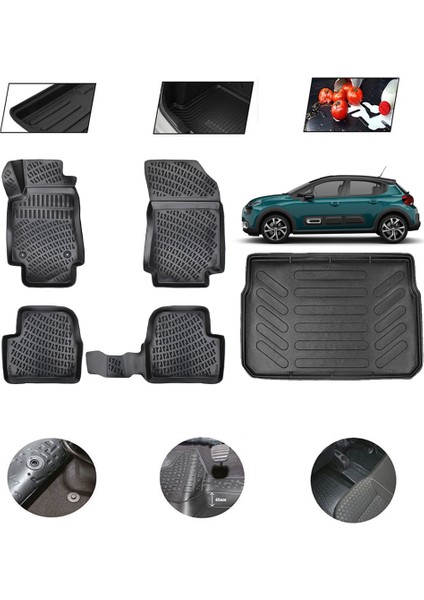 Citroen C3 2022 Model 4d Bagaj Paspas Set