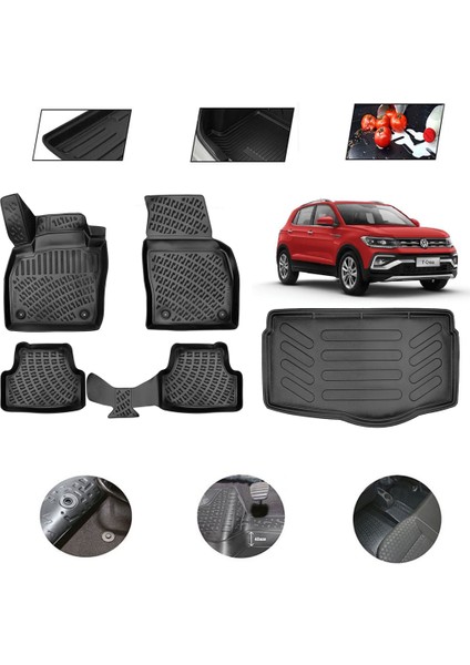 Volkswagen T-Cross 2021 Model 4d Bagaj Paspas Set