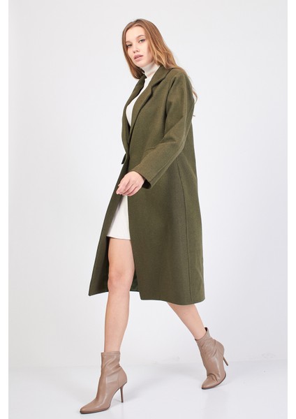 Sevde Ugur Colleciton Yeşil / Haki Kaşe Kaban modelleri