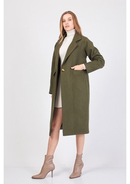 Sevde Ugur Colleciton Yeşil / Haki Kaşe Kaban fırsatları