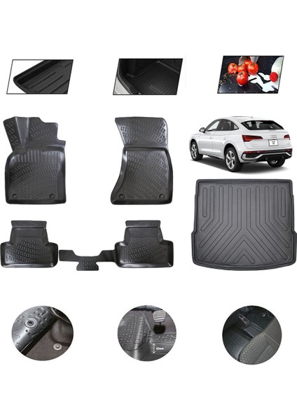 Audi Q5 2022 Model 4d Bagaj Paspas Set
