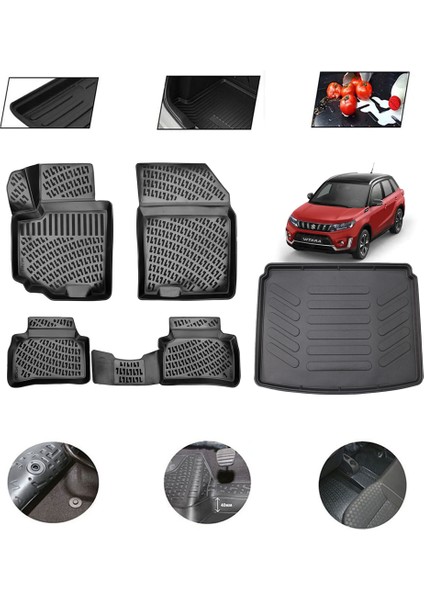 Suzuki Vitara Üst 2015 Model 4d Bagaj Paspas Set