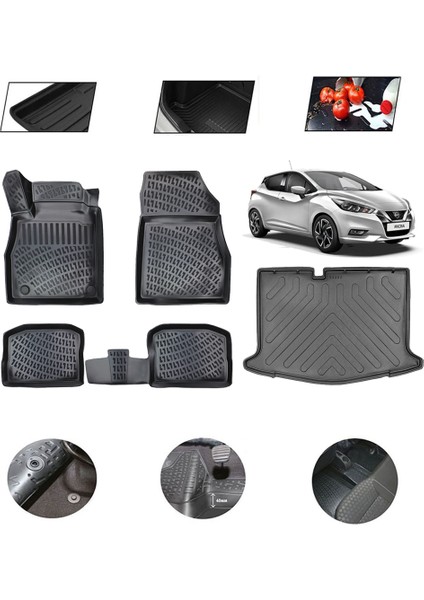 Nissan Micra 2024 Model 4d Bagaj Paspas Set