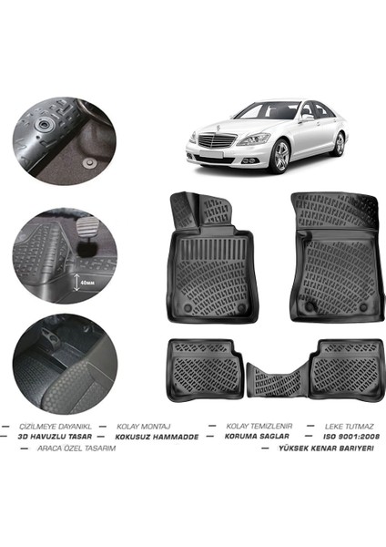 Mercedes S Serisi W221 2008 Model 4d Paspas