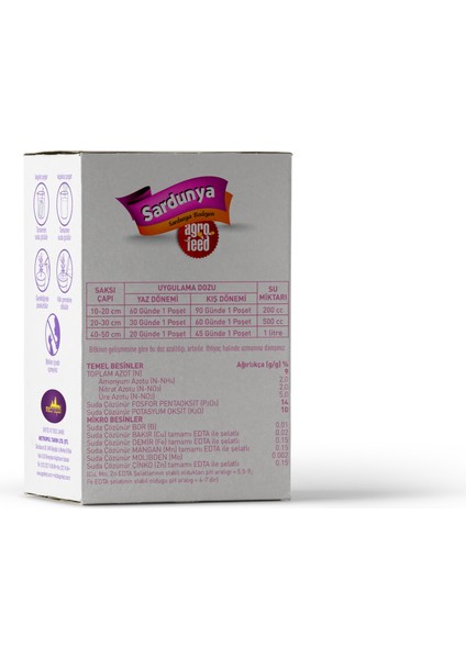Saksı Gübresi - Sardunya Besleyen 10'lu Paket