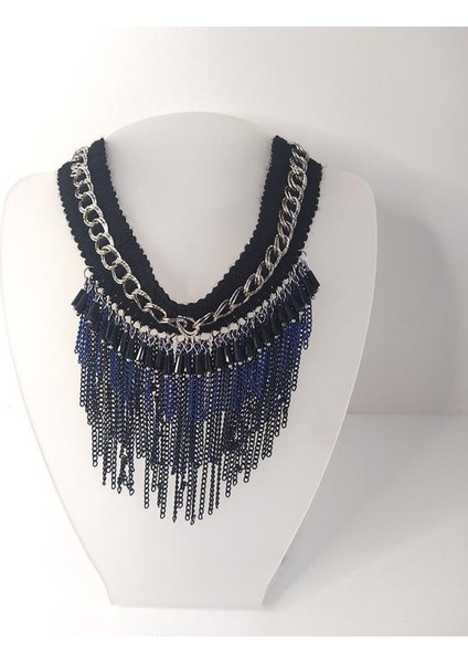 Kolye Gerdanlık Kadın Choker Bohem Kolyeler El Yapımı Uzun Püskül Boncuklar Kadın Kolye Takı Tasma