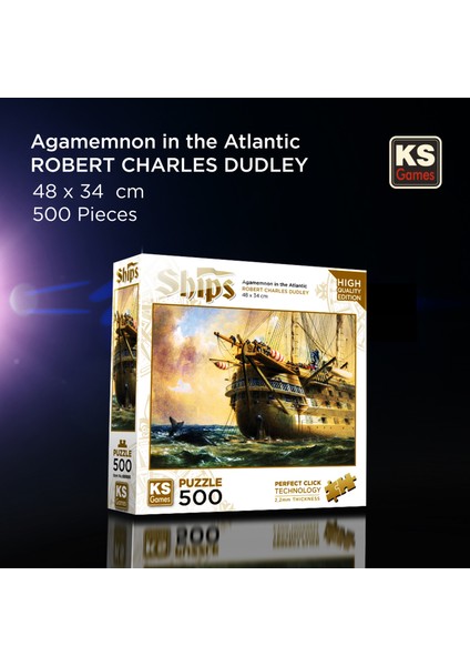 KS Games Hms Agamemnon In Atlantic 500 Parça Puzzle