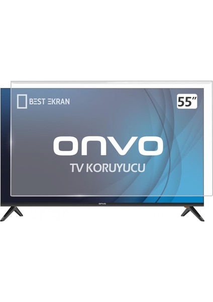 Onvo OV55350 Tv Ekran Koruyucu - Onvo 55" Inç 140 Ekran Koruyucu Android Smart LED