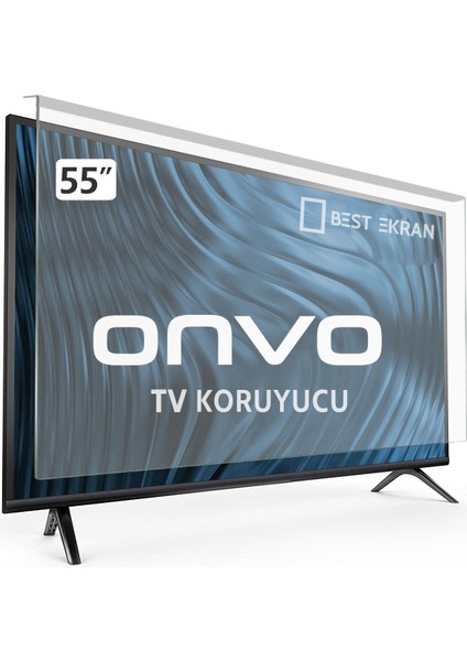 Onvo OV55350 Tv Ekran Koruyucu - Onvo 55" Inç 140 Ekran Koruyucu Android Smart LED