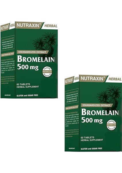 Bromelain 500 mg 60 Tablet 2 ADET