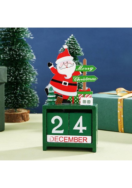 Kardan Adam 24 Gün Noel Geri Sayım Takvimi Bağımsız Ahşap Noel Advent Takvimi Kardan Adam Elk Noel Dekorasyon Navidad Noel (Yurt Dışından)