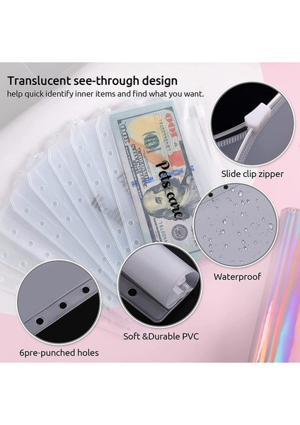 A6-Lazer Pembe Tarzı A6 Bütçe Cüzdanı Defteri İle Nakit Zarflar Sistemi, Gider Bütçe Tabloları, Kategori Etiketleri, Bütçeleme Ve Para Biriktirme Için (Yurt Dışından)