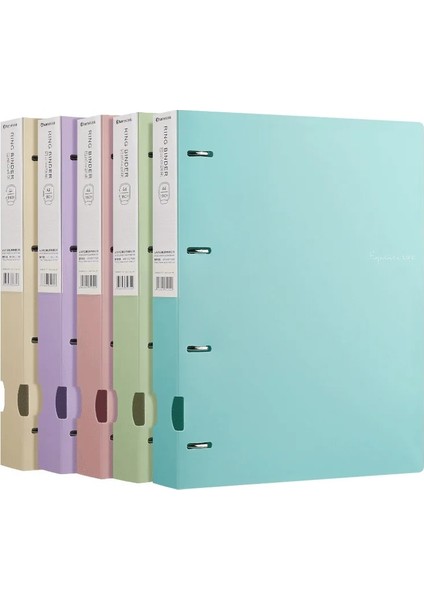 Sadece Kapak-Mavi A4 Dosya Klasörleri Ekran Kitap 4 Delikli Bağlayıcı Klasörler Morandi Renkli Su Geçirmez Belge Halkalı Klasör Klasörü (Yurt Dışından) fiyatları