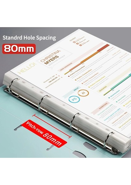 Sadece Kapak-Mavi A4 Dosya Klasörleri Ekran Kitap 4 Delikli Bağlayıcı Klasörler Morandi Renkli Su Geçirmez Belge Halkalı Klasör Klasörü (Yurt Dışından) modelleri