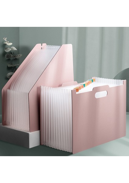 PINK02 Dikey Organ Paketi Muayene Kağıdını Saklama ve Ayırma Çok Katmanlı Dosya Klasörleri Okul Ofis Malzemeleri Öğrenciler Genişletme B (Yurt Dışından) indirimleri