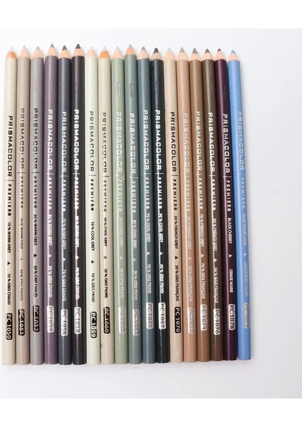 PC1067 Amerikan Prismacolor Sanfu Yağlı Boya Kalemleri Gri Serisi PC1068 Tek Renk Colores Sanat Seti Okul Malzemeleri (Yurt Dışından)