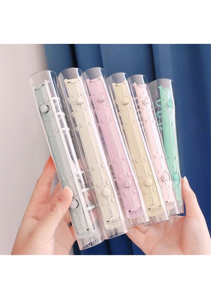 Gri Mavi-A5 1pc A5 A6 6 Telli Şeffaf Pvc Gevşek Yaprak Defter Kapağı Fotoğraf Organizatör Günlük Dergisi Planlayıcısı Kore Okul Kırtasiye (Yurt Dışından) fırsatları