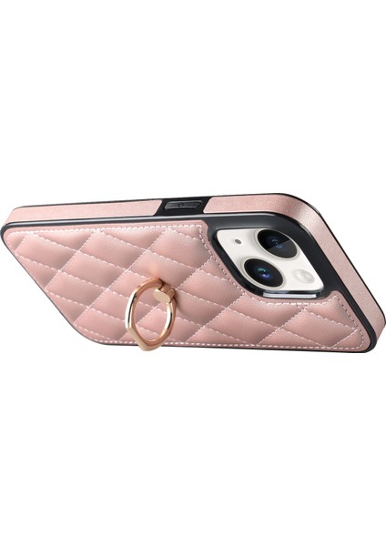 Iphone 13 Mini Telefon Kılıfı Için 5.4 Inç Çizgi Anti-Çizelge Telefon Kapağı Dikiş Rhombus Pu Deri+Tpu Tutucu ile Tpu Kickstand-Rose Altın (Yurt Dışından) fiyatları