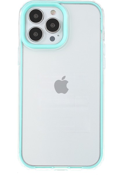 Iphone 13 Pro Telefon Kılıfı Için Kırpma Dayanıklı Şeffaf Pc Arka Kapak+Tpu Tampon Hibrit Kapak 6.1 Inç-Mavi (Yurt Dışından)