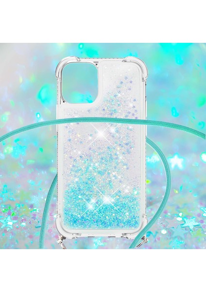 Iphone 13 Pro Telefon Kılıfı Için Quicksand ve Parlak Yüzen Pırıltılı Akış Sıvı Şok Geçirmez Koruyucu Tpu Kapak, Kayış 6.1 Inç-Silver Mavi (Yurt Dışından) fırsatları