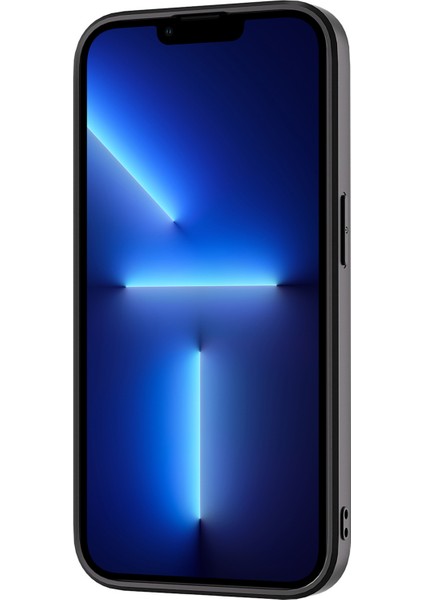 Iphone 13 Pro Max Telefon Kılıfı Rhinestone Doku Telefon Kapağı Pu Derisi+Pc+Tpu Bırak Koruma Vaka-Grey (Yurt Dışından)