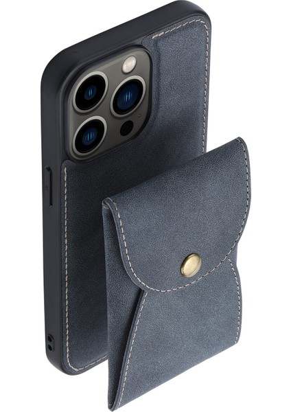 Iphone 13 Pro Telefon Kılıfı Çıkarılabilir 2 Arada Tasarım Kapağı Manyetik Dikey Açık Kart Deri Kaplamalı Pc+Tpu Koruyucu Kılıf 6.1 Inç-Mavi (Yurt Dışından) modelleri