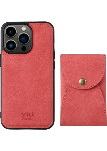 Iphone 13 Pro Telefon Kılıfı Çıkarılabilir 2 Arada Tasarım Kapağı Manyetik Dikey Açık Kart Deri Kaplamalı Pc+Tpu Koruyucu Kılıf 6.1 Inç-Kırmızı (Yurt Dışından) fiyatları
