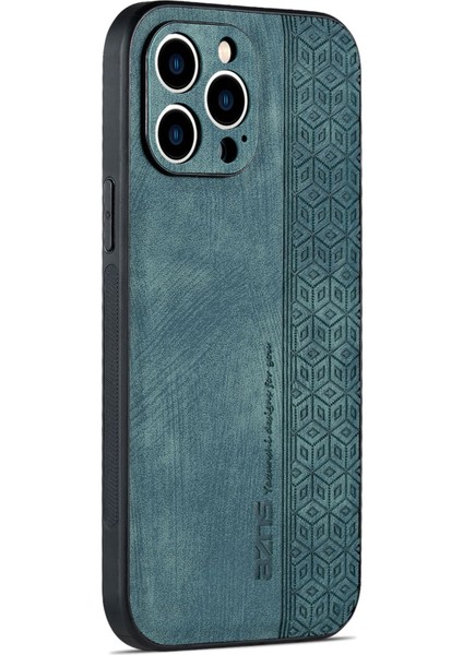 Iphone 13 Pro Max Telefon Kılıfı Için 6.7 Inç Çizgi Anti-Çizelge Telefon Kılıfı Pu Deri Kaplamalı Tpu Şok Geçirmez Cep Telefonu Kapak Yeşili (Yurt Dışından) fırsatları